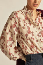 Load image into Gallery viewer, Brim Top in Cream Berry Nouveau by Zoe Kratzmann
