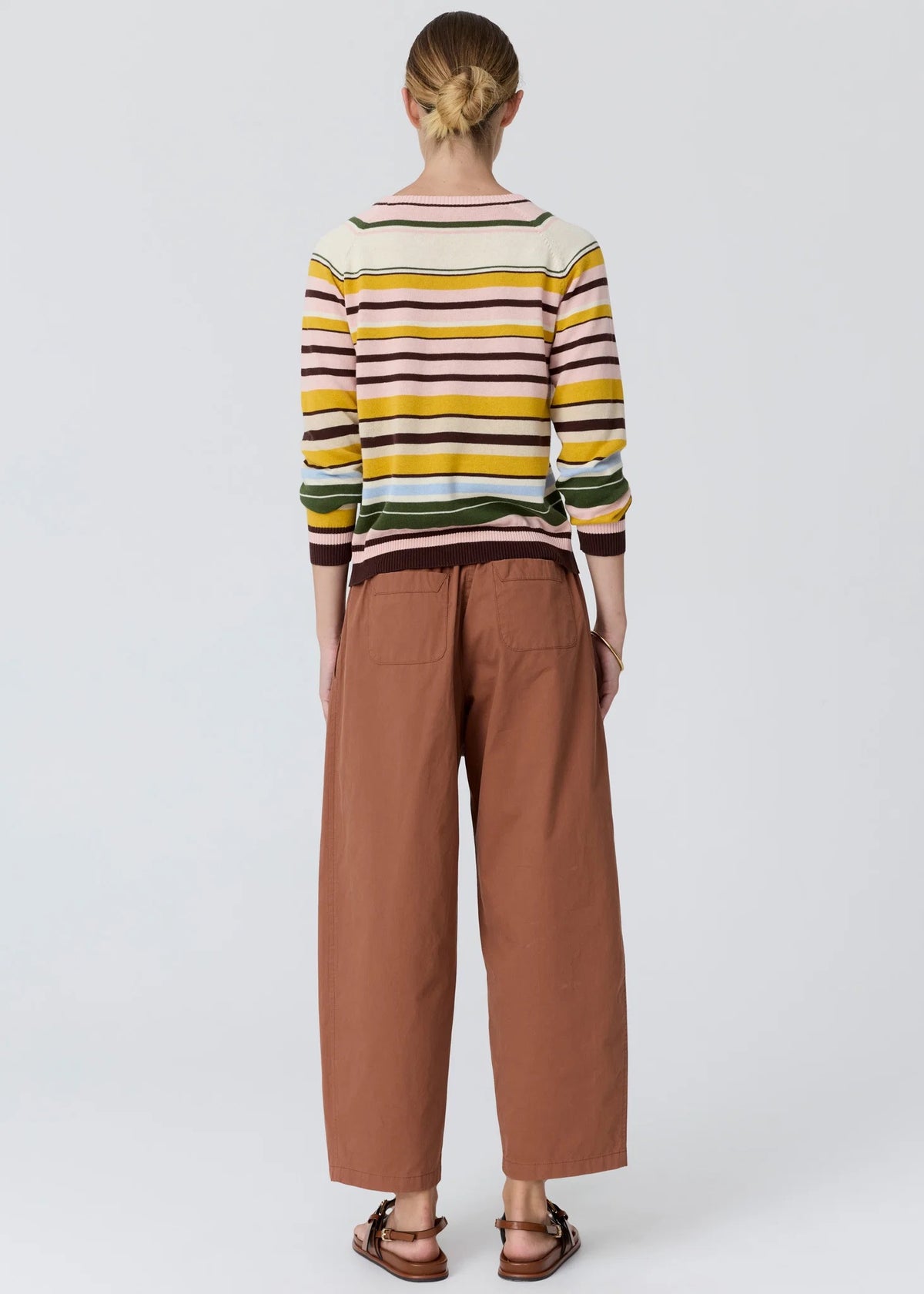 Tiller Multi Stripe Knit in Pink Multi by POL