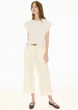 Load image into Gallery viewer, Oskar Cropped Pant in Ecru by POL
