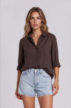 Load image into Gallery viewer, Chiara Shirt in Chocolate by La Gemme
