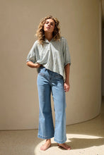 Load image into Gallery viewer, Freya Jean with Plait Pocket in 70&#39;s Blue by Kireina
