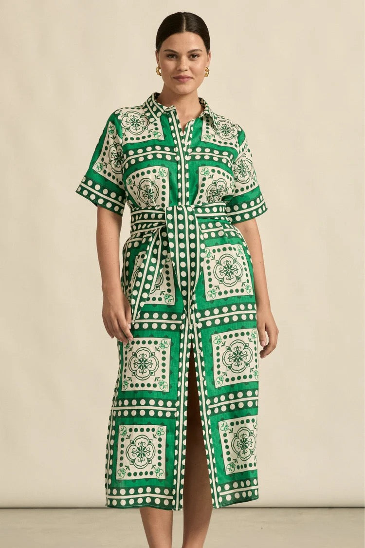 Roam Dress in Parrot Scarf by Zoe Kratzmann