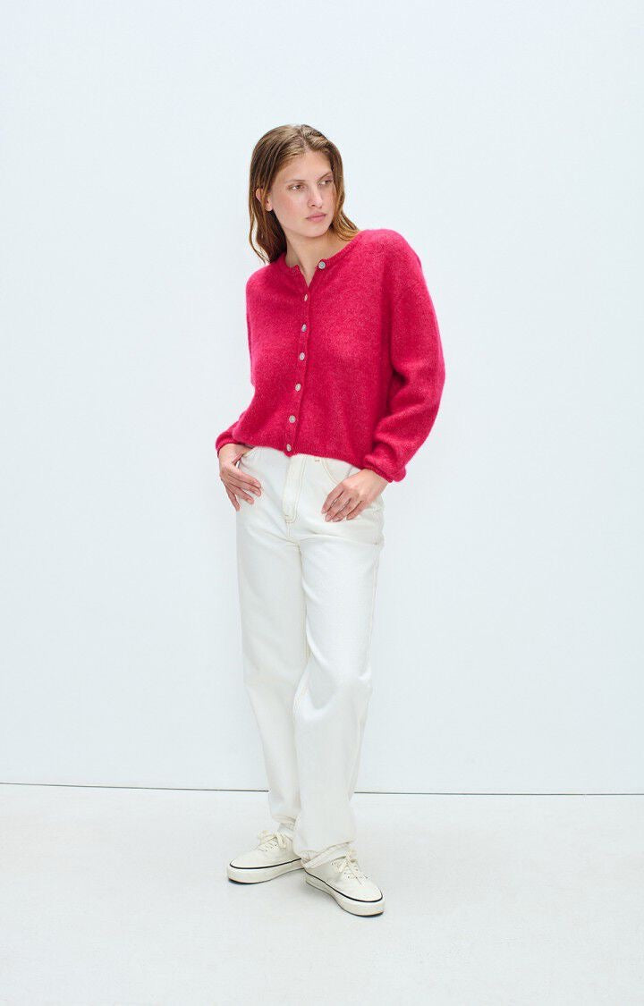 Vito Cardigan in Magenta Melange by American Vintage