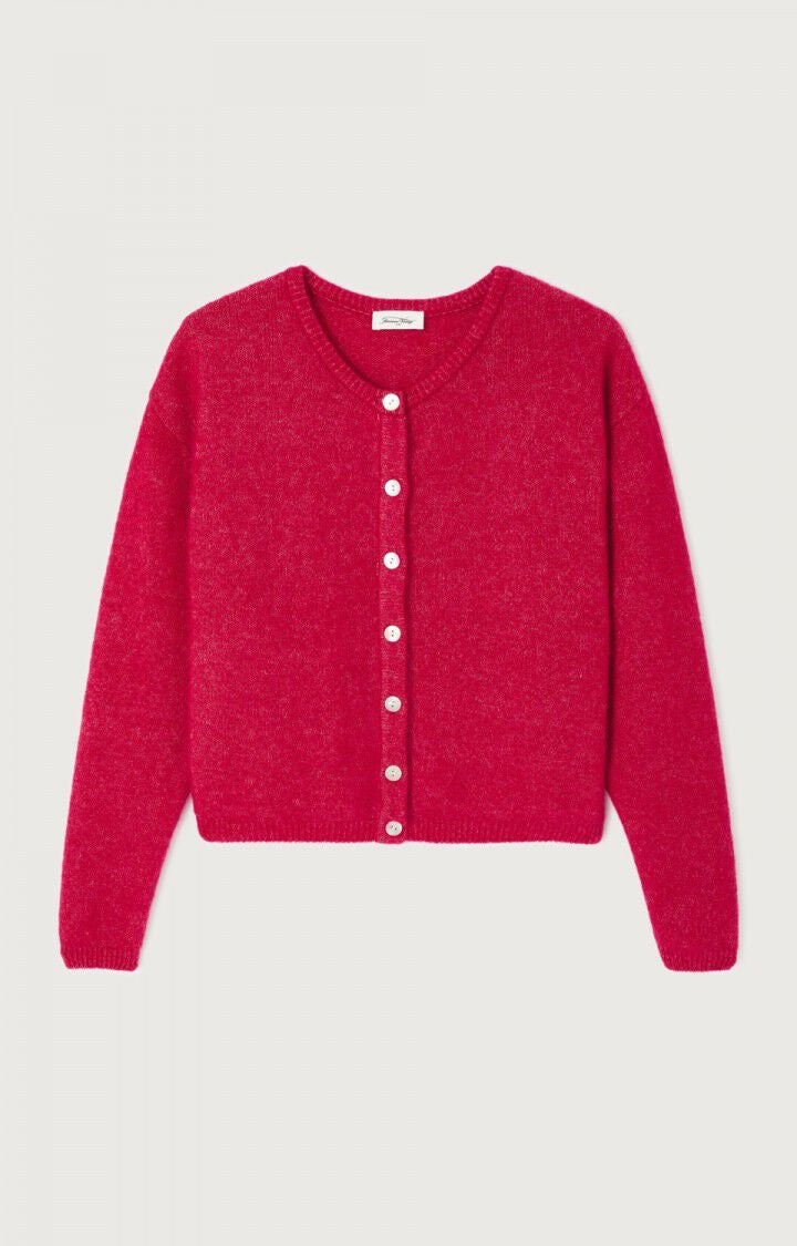 Vito Cardigan in Magenta Melange by American Vintage