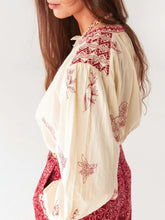 Load image into Gallery viewer, Margaux Blouse in Simple Red by Maison Hotel
