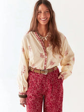 Load image into Gallery viewer, Margaux Blouse in Simple Red by Maison Hotel
