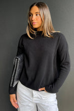 Load image into Gallery viewer, Sloane Mockneck in Jet Black by Mia Fratino
