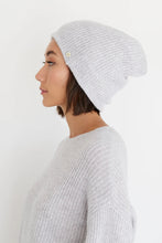 Load image into Gallery viewer, Pure Cashmere Ribbed Beanie by Mia Fratino
