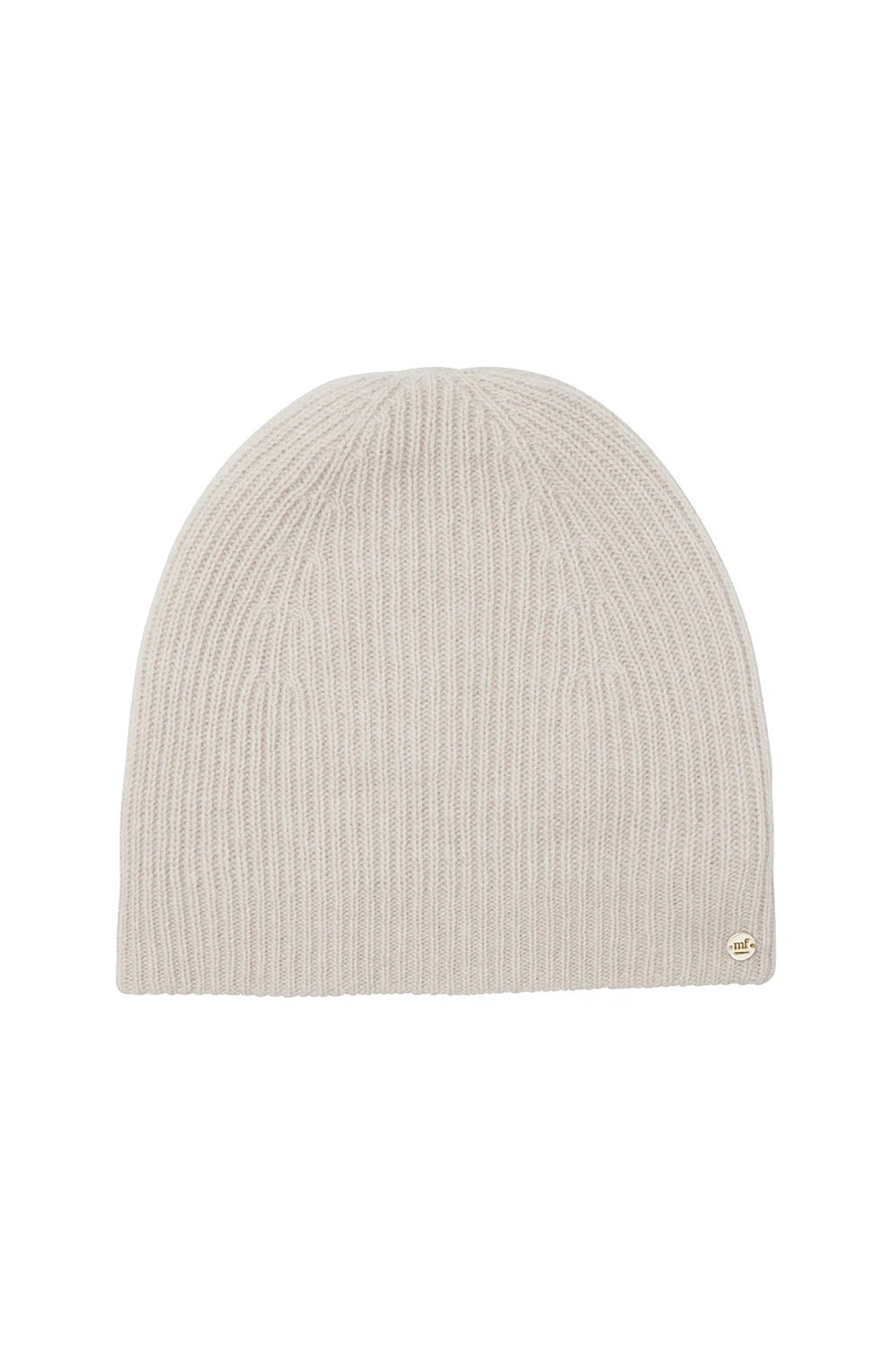 Pure Cashmere Ribbed Beanie by Mia Fratino