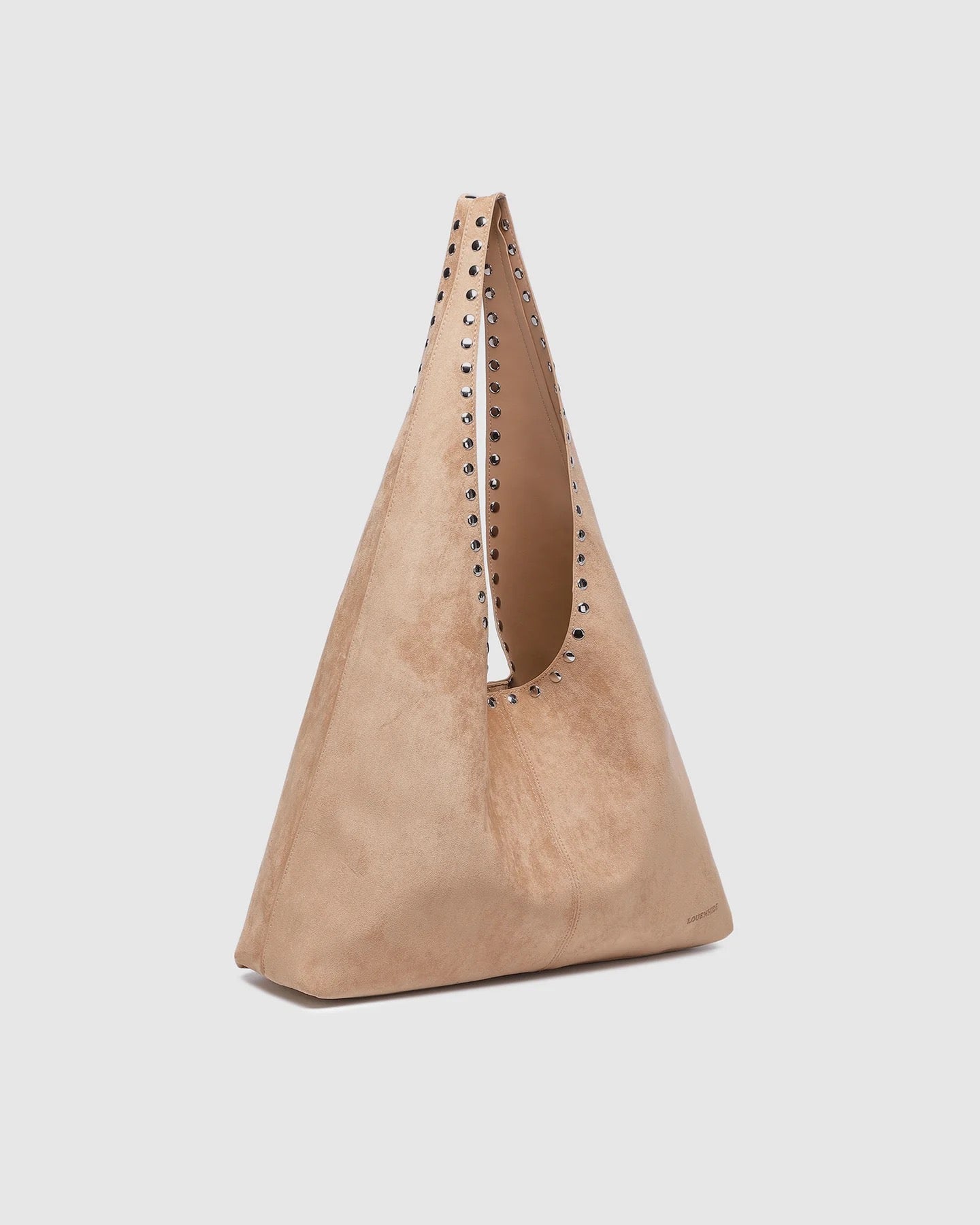 Hailey Suedette Shoulder Bag in Blonde by Louenhide