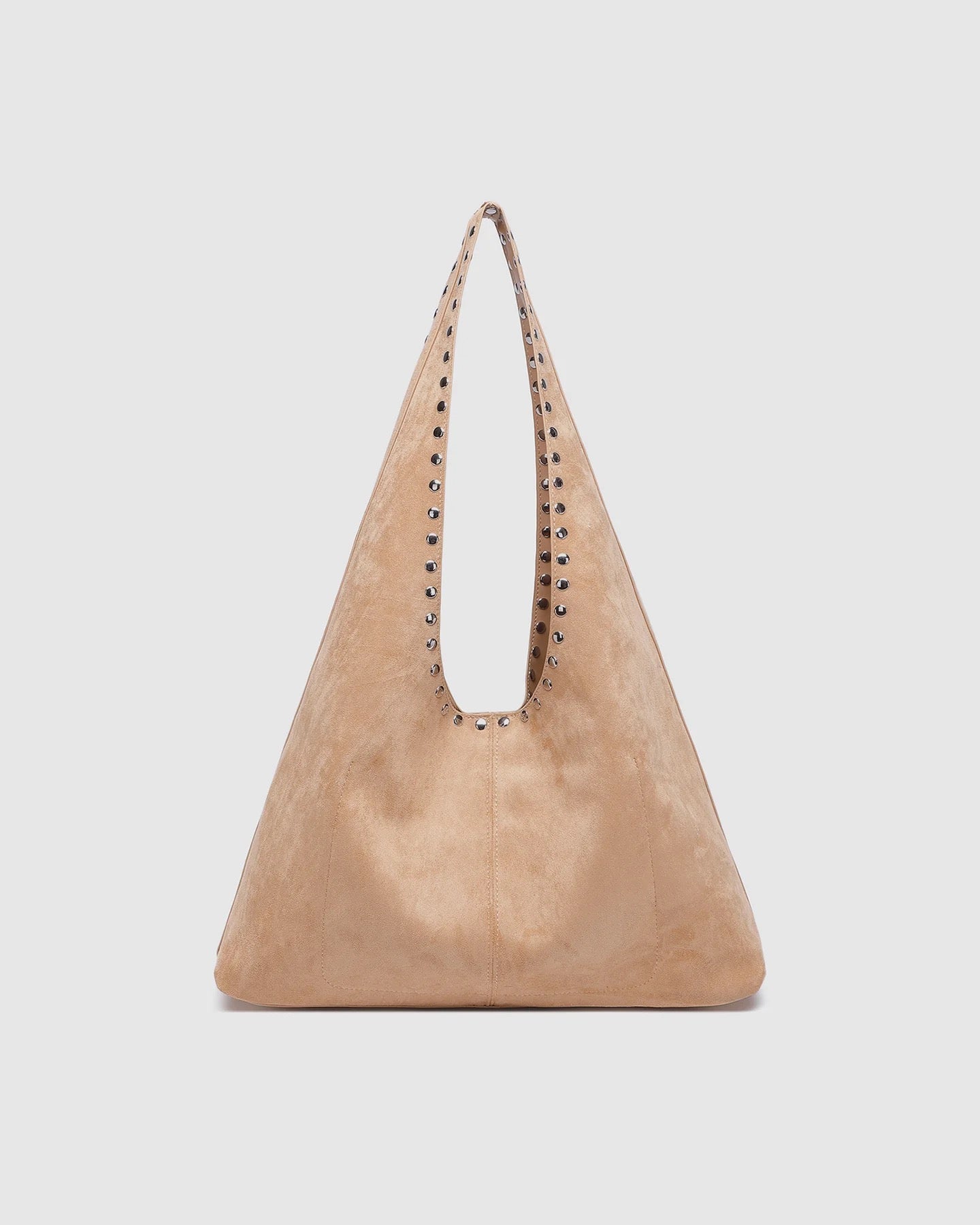 Hailey Suedette Shoulder Bag in Blonde by Louenhide