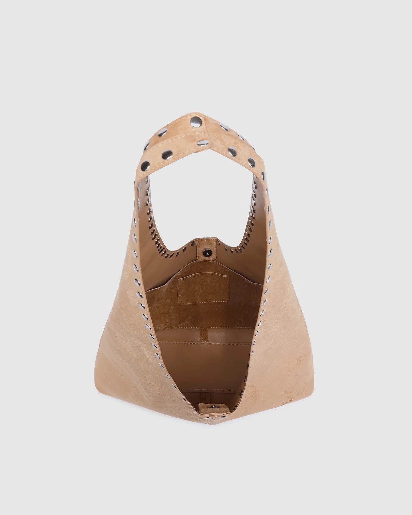 Hailey Suedette Shoulder Bag in Blonde by Louenhide