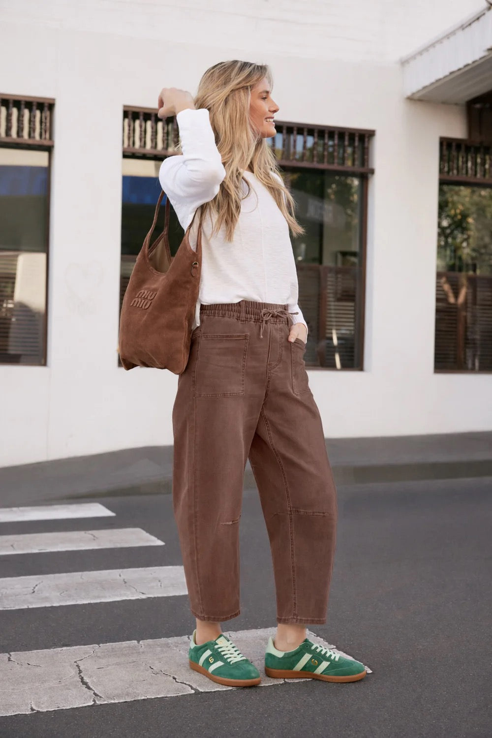 Leo Barrel Jean in Chocolate by Monaco Jeans