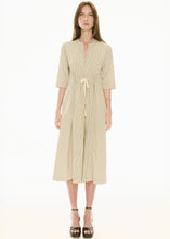 Load image into Gallery viewer, Fable Shirt Dress in Ivory/Ink by Pol
