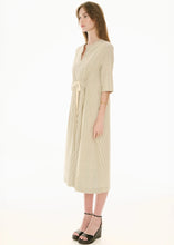 Load image into Gallery viewer, Fable Shirt Dress in Ivory/Ink by Pol
