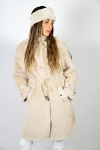 Load image into Gallery viewer, Chica Chica Shearling Coat in Beige by Angel Wings
