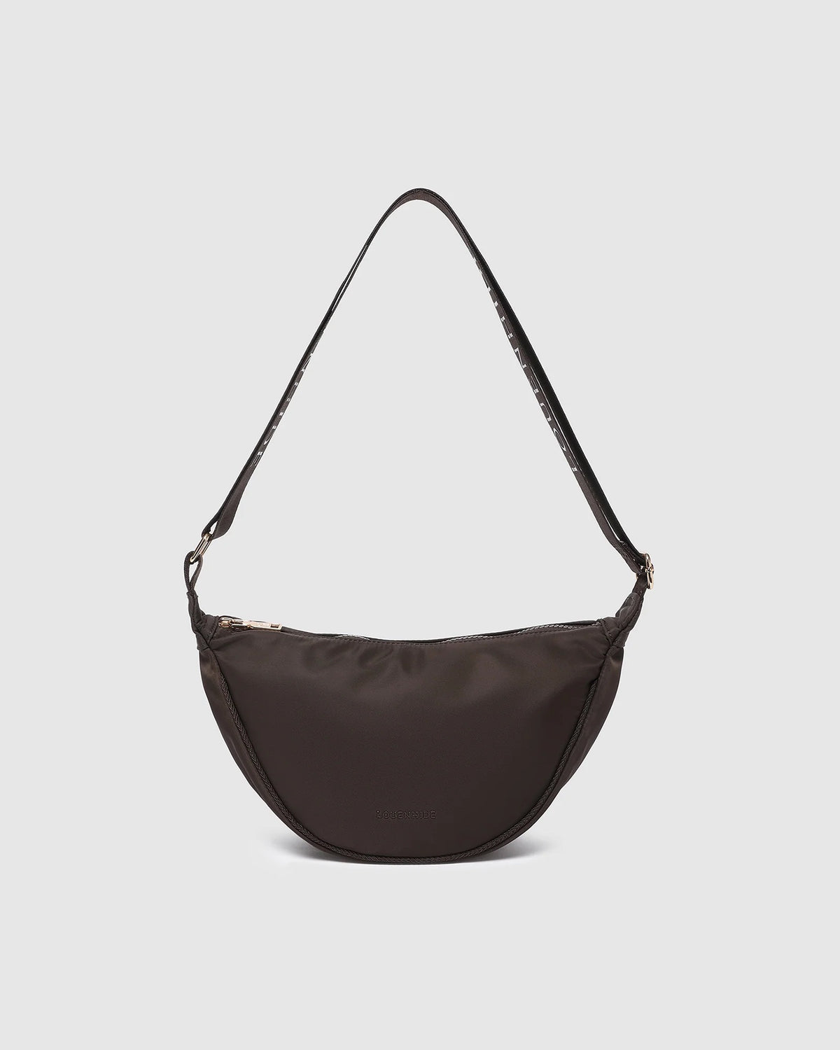 Sylvia  Nylon Crossbody Bag in Chocolate by Louenhide