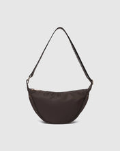 Load image into Gallery viewer, Sylvia  Nylon Crossbody Bag in Chocolate by Louenhide
