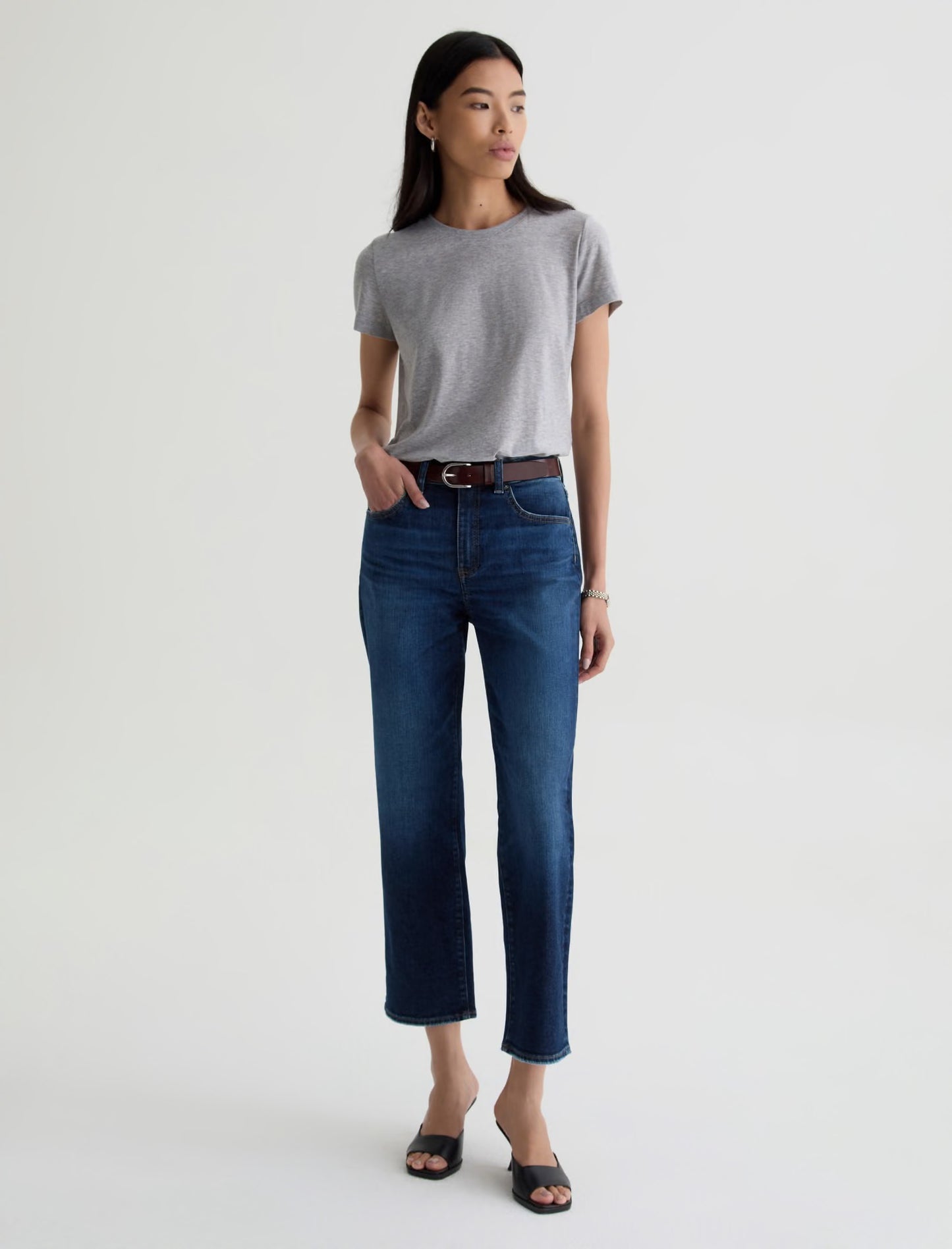Brinley Crop Jean by AG in Outspoken
