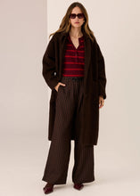 Load image into Gallery viewer, Mirren Long Coat in Cola by POL
