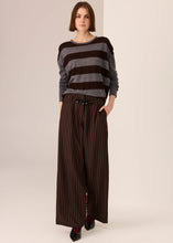 Load image into Gallery viewer, Meira Stripe Knit in Charcoal/Choc by POL

