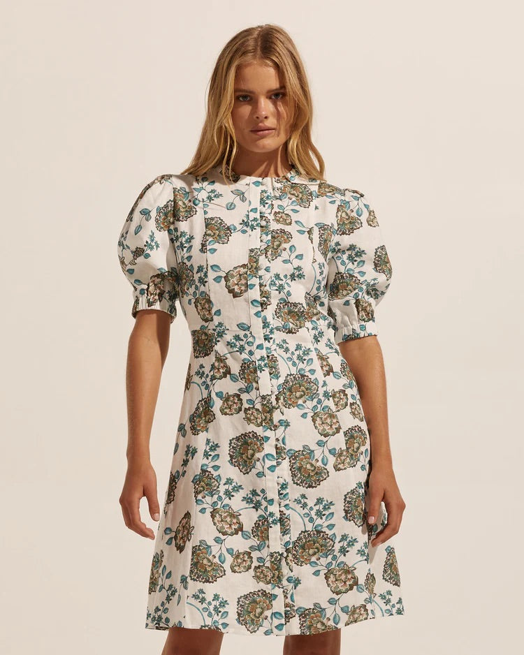 Intent Dress in Sage Botanic by Zoe Kratzman