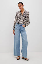 Load image into Gallery viewer, Josephine Shirt in Taupe Spotted by Rails
