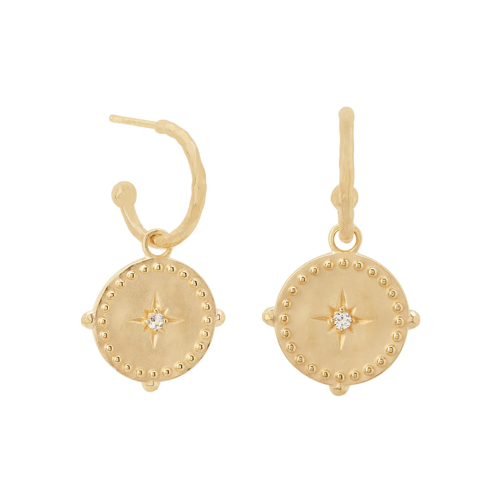 Small Hoop Earrings in Gold by Murkani