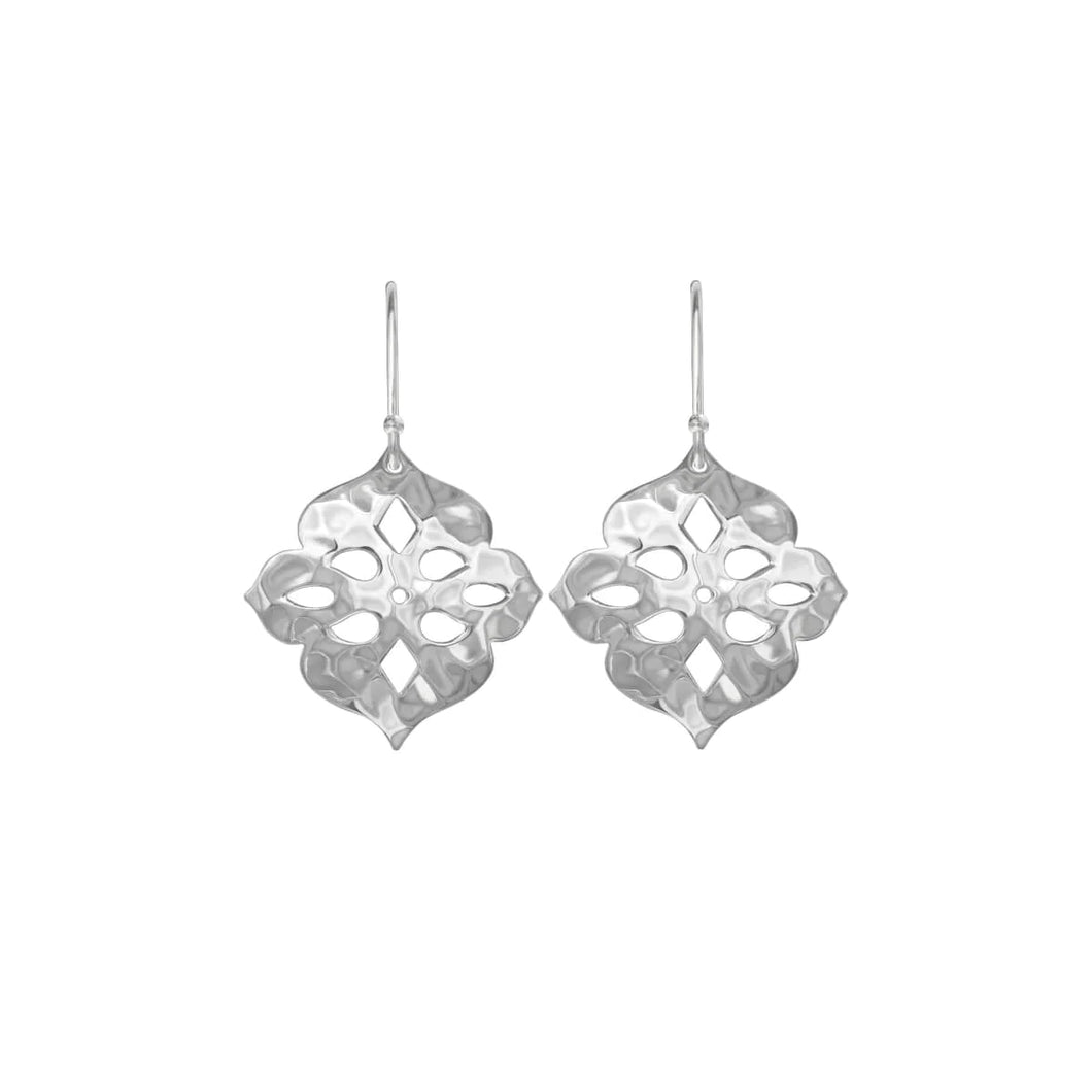 Thai Princess Drop Earrings in Silver by Murkani