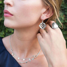 Load image into Gallery viewer, Thai Princess Drop Earrings in Silver by Murkani
