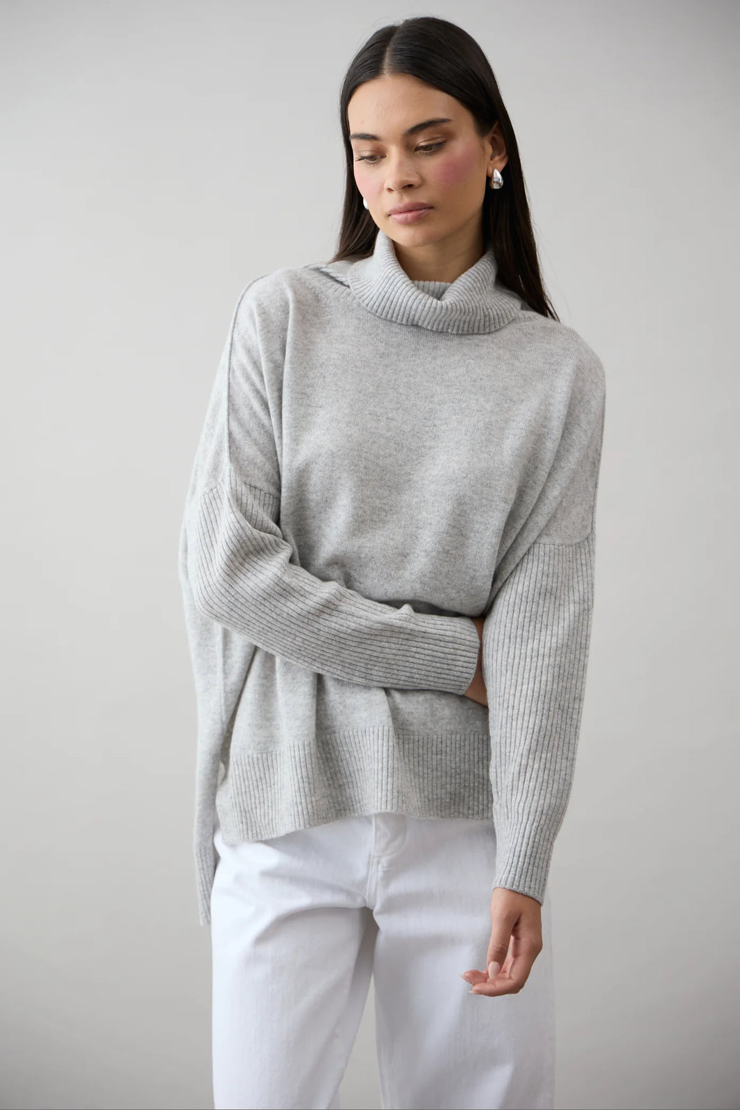 Gigi Step Rollneck in Foggy by Mia Fratino