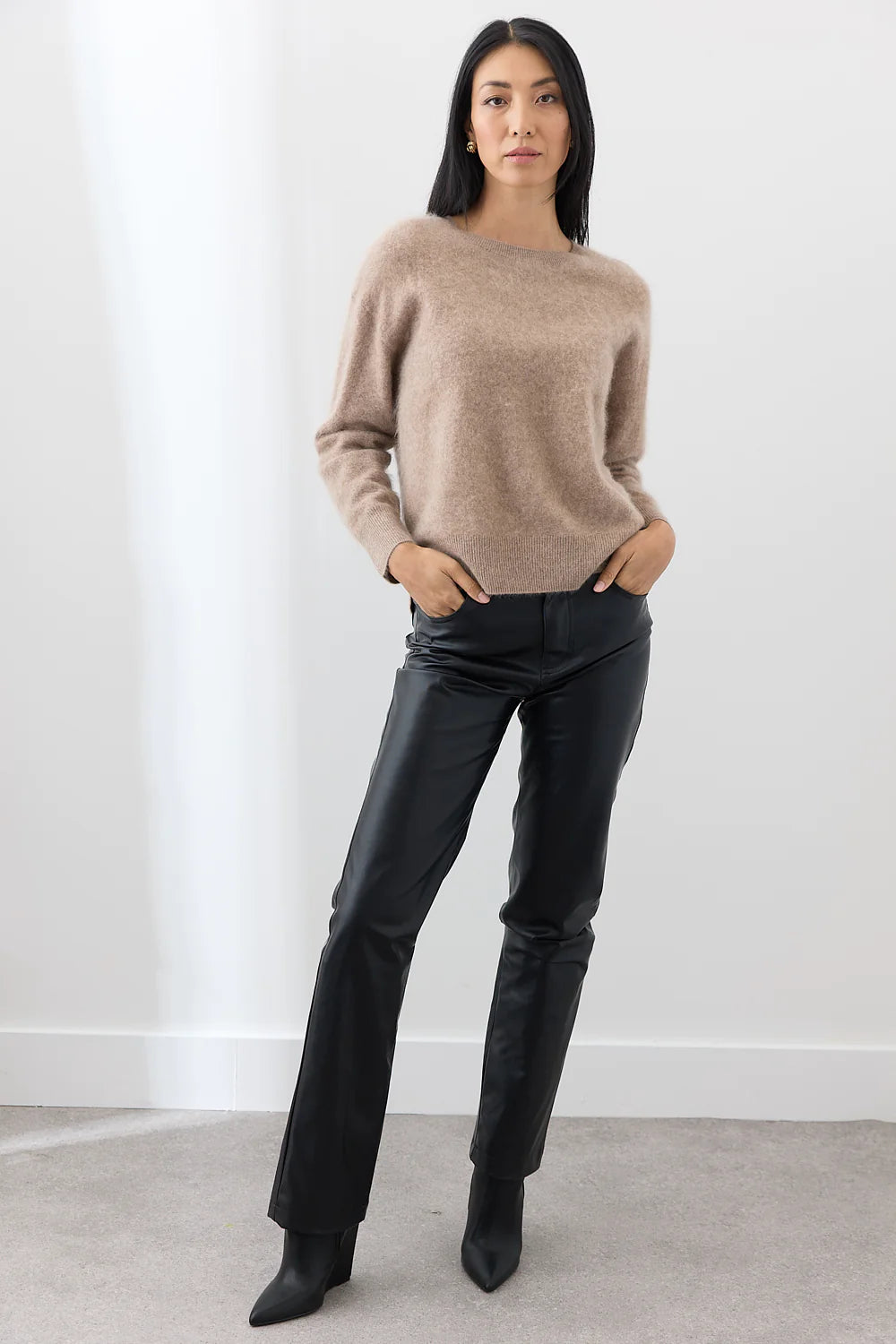Cyra Sweater in Biscuit by Mia Fratino