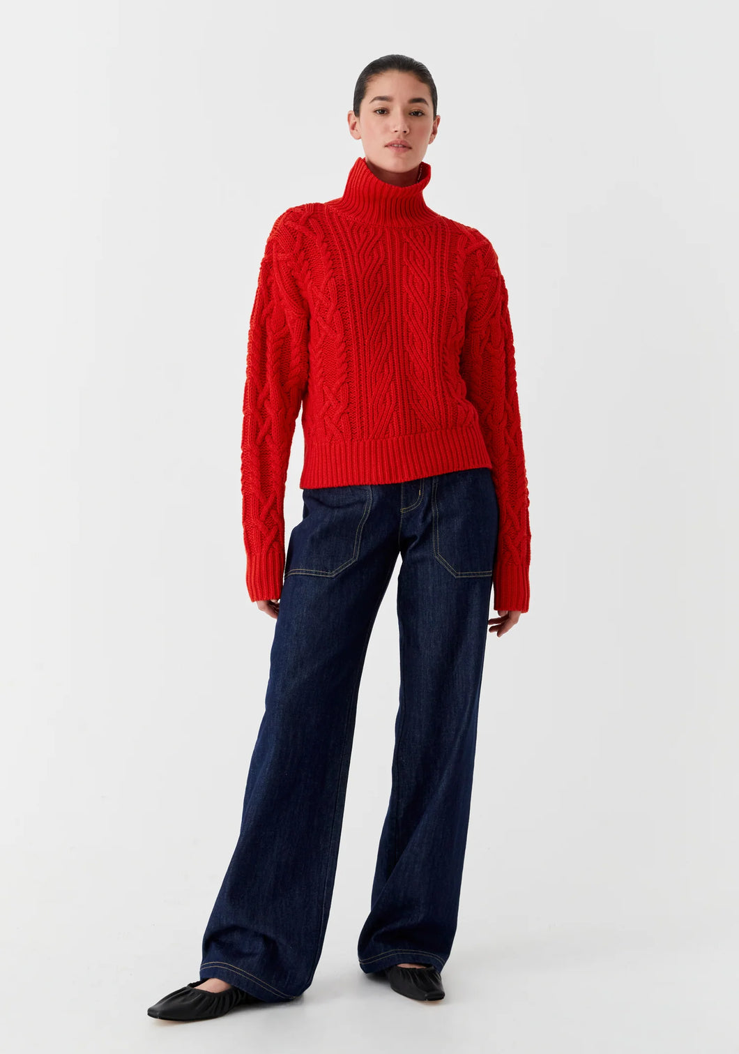 Oslo Knit Pullover in Flame by Morrison