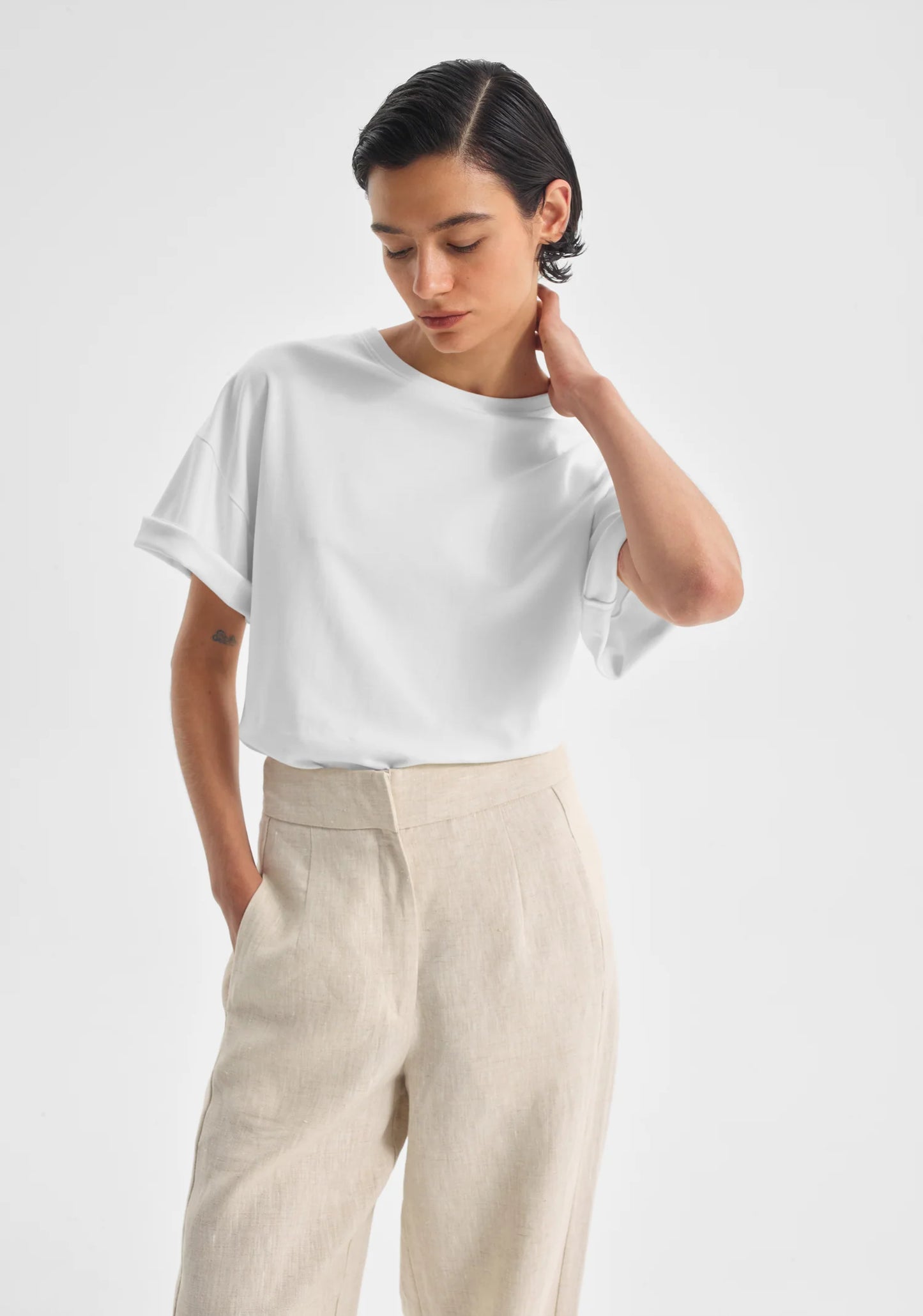 Rory Tee in White by Morrison