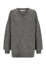Load image into Gallery viewer, Silas Knit Pullover in Charcoal by Morrison
