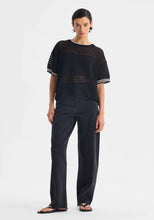 Load image into Gallery viewer, Dallas Knit Tee in Black by Morrison
