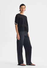 Load image into Gallery viewer, Dallas Knit Tee in Black by Morrison
