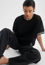 Load image into Gallery viewer, Dallas Knit Tee in Black by Morrison
