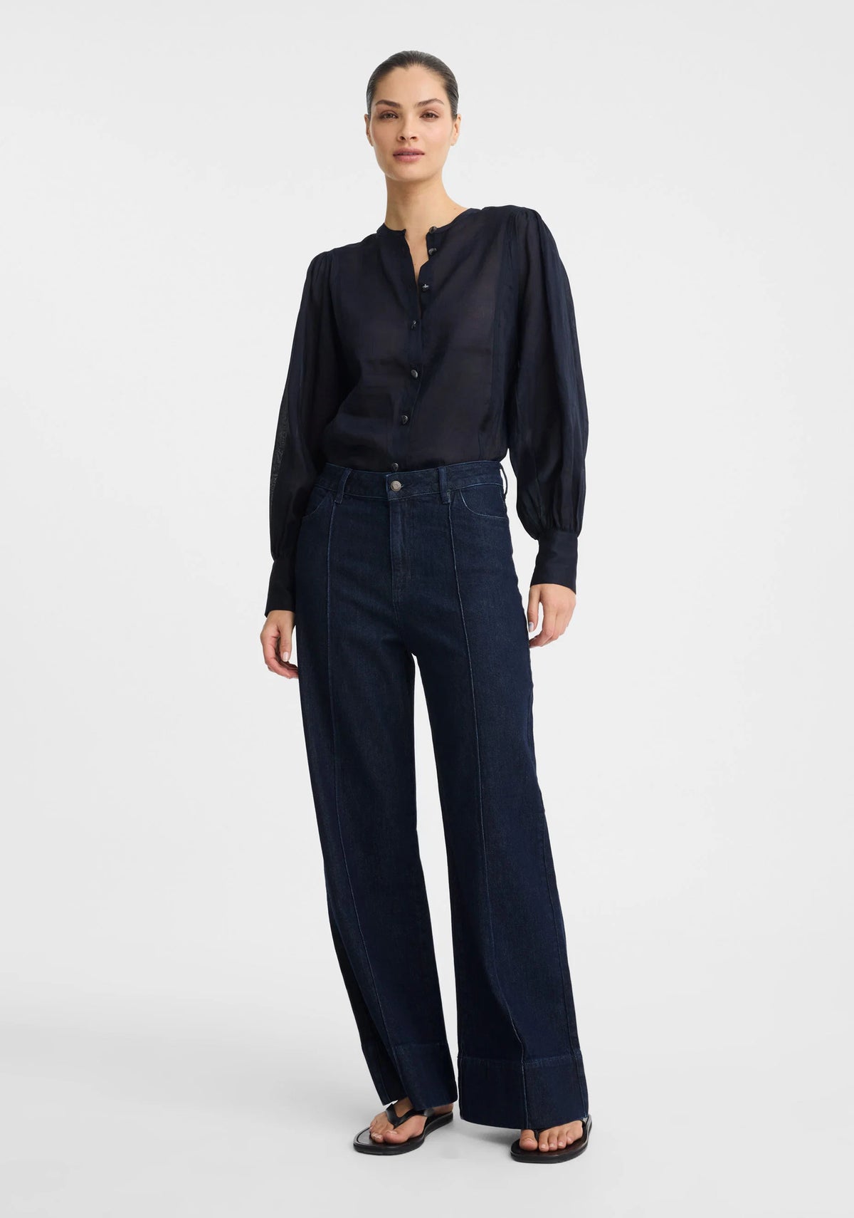 Hewitt Blouse in Indigo by Morrison