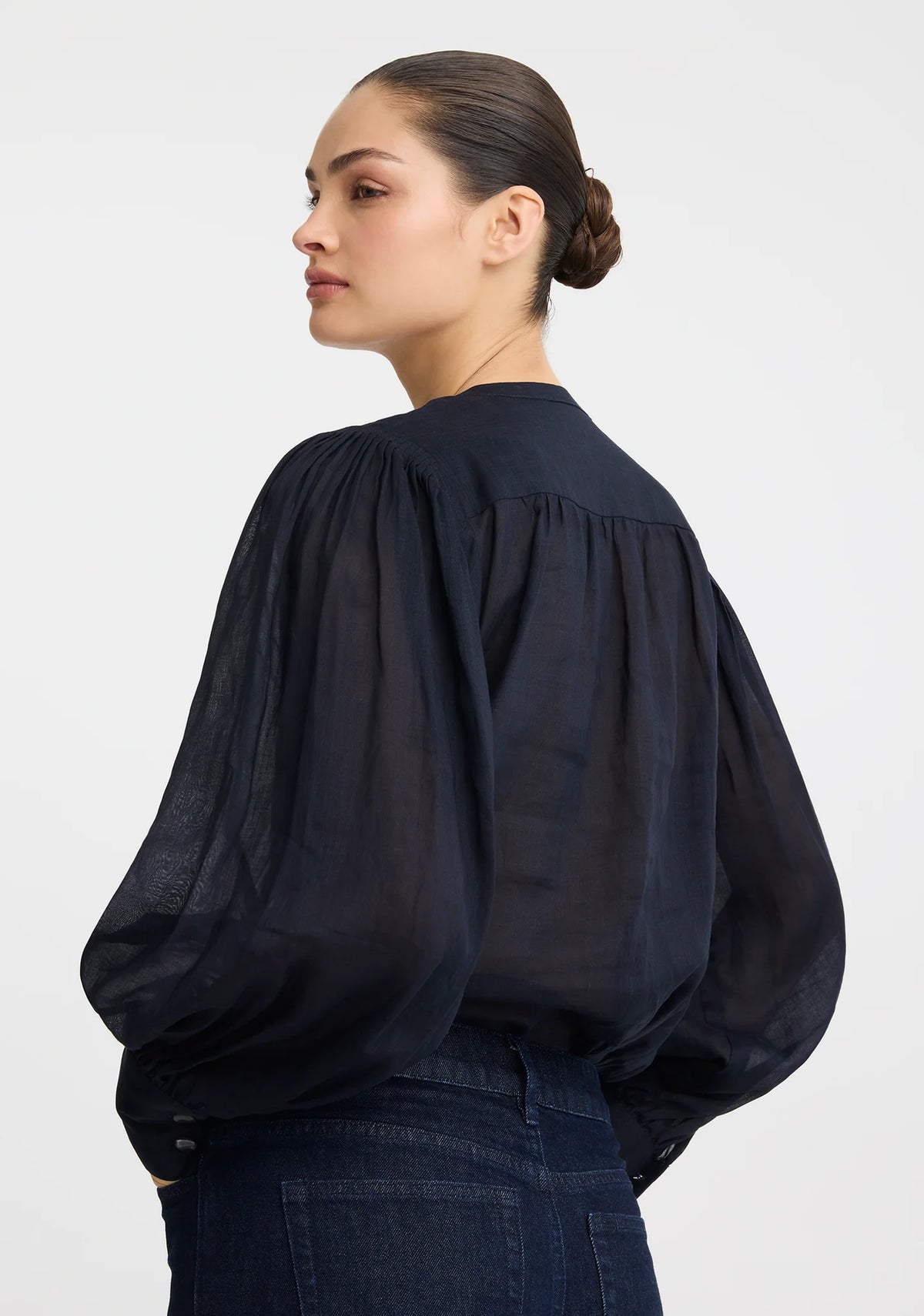 Hewitt Blouse in Indigo by Morrison