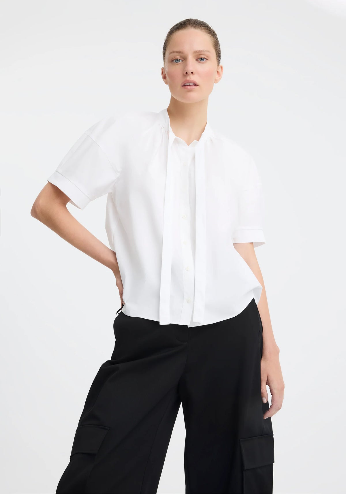 Marina Blouse in White by Morrison