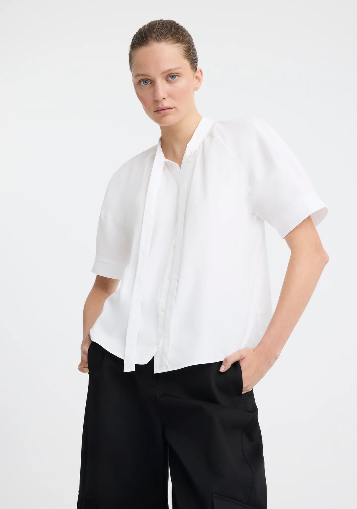 Marina Blouse in White by Morrison