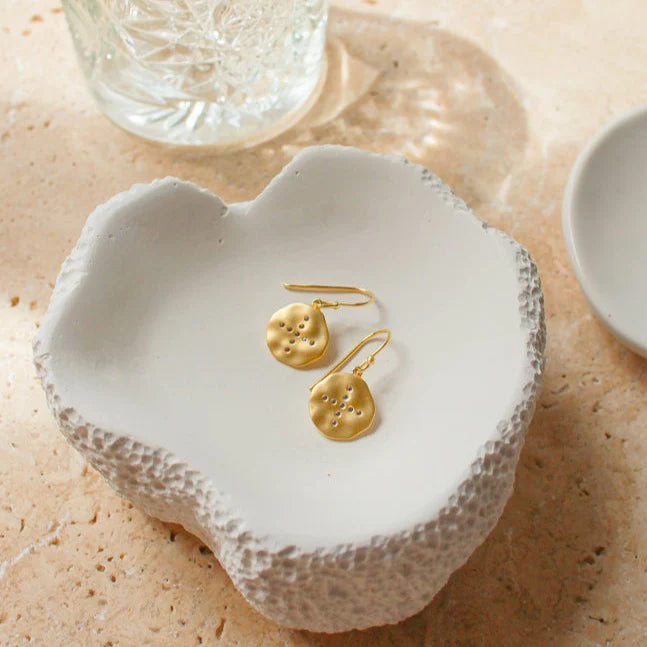 Halcyon Small Earrings in Gold by Murkani