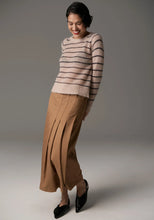 Load image into Gallery viewer, Maia Stripe Knit in Blush/Charcoal by POL
