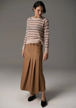 Load image into Gallery viewer, Maia Stripe Knit in Blush/Charcoal by POL
