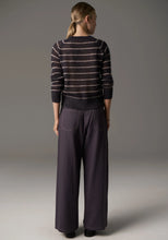 Load image into Gallery viewer, Maia Stripe Knit in Charcoal/Blush by POL
