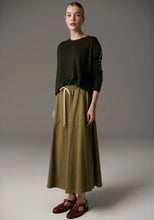 Load image into Gallery viewer, Bennet Drape Back Knit in Khaki by Pol
