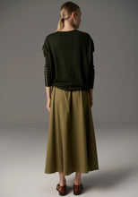Load image into Gallery viewer, Bennet Drape Back Knit in Khaki by Pol
