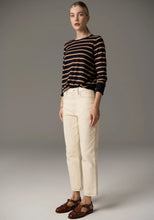 Load image into Gallery viewer, Beech Stripe Knit in Toffee/Ink by Pol
