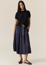 Load image into Gallery viewer, Henri Drawcord Tie Skirt in Ink by POL
